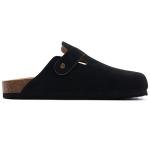 VIVASUN Suede Clogs with Cork Footbed, Black