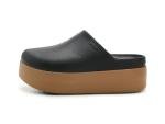Dylan Platform Clog Shoes in Black/Sepia