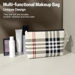 Chic Khaki Makeup Pouch for Stylish Travel