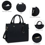 Chinllo Women's Black Tote Bag with Strap