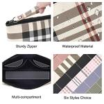 Chic Khaki Makeup Pouch for Stylish Travel