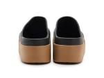 Dylan Platform Clog Shoes in Black/Sepia