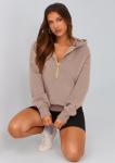 PRETTYGARDEN Women's Fall Half Zip Cropped Hoodie