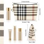 Chic Khaki Makeup Pouch for Stylish Travel