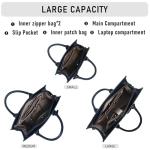 Chinllo Women's Black Tote Bag with Strap