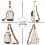 CLUCI Leather Crossbody Bag for Women and Men