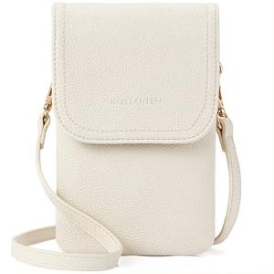 BOSTANTEN Vegan Leather Designer Crossbody Bag, White