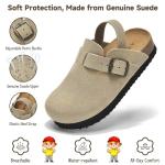 UpResty Suede Toddler Clogs with Memory Foam