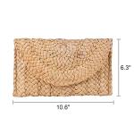 Chic Woven Straw Clutch for Summer Days