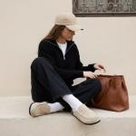 CUSHIONAIRE Fondu Leather Mule Clogs for Women