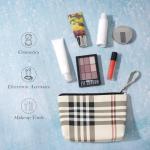 Chic Khaki Makeup Pouch for Stylish Travel