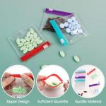 Chic Travel Pill Pouch Set - 14 Pieces