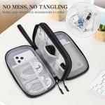 FYY Waterproof Travel Cable Organizer Bag - Black