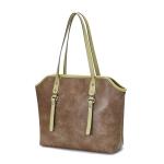Vegan Leather Tote Bag for Women - Mushroom