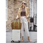 Vegan Leather Tote Bag for Women - Mushroom