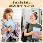 26pcs Clear Waterproof Zipper Pouch Set