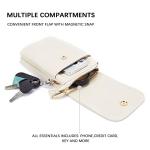 BOSTANTEN Vegan Leather Designer Crossbody Bag, White