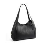 Chic Black Vegan Leather Hobo Bag for Women