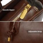 Brown Vintage Hobo Shoulder Bag with Pendant