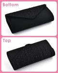 TINDTOP Black Evening Clutch for Special Occasions