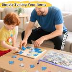 26pcs Clear Waterproof Zipper Pouch Set