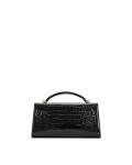 JW PEI Noor Black Croc Top Handle Bag