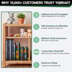 6 Pack Clear Zipper Cases for Travel & Storage