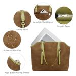 Vegan Leather Tote Bag for Women - Mushroom