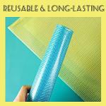 LEOBRO Set of 4 Mesh Zipper Pouch Bags