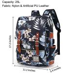 YGR Floral Laptop Backpack for Women - Lotus Leaf