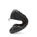 Stylish Foldable Ballet Flats for Women - Black