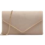 Dasein Faux Suede Evening Clutch for Events