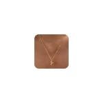 Dainty Gold Letter Pendant Necklace for Women