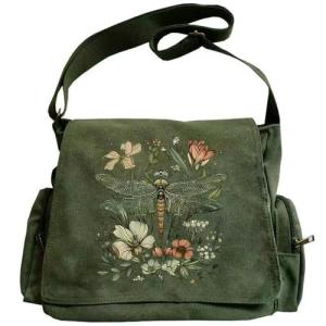 ChicGlow Personalized Canvas Crossbody Messenger Bag