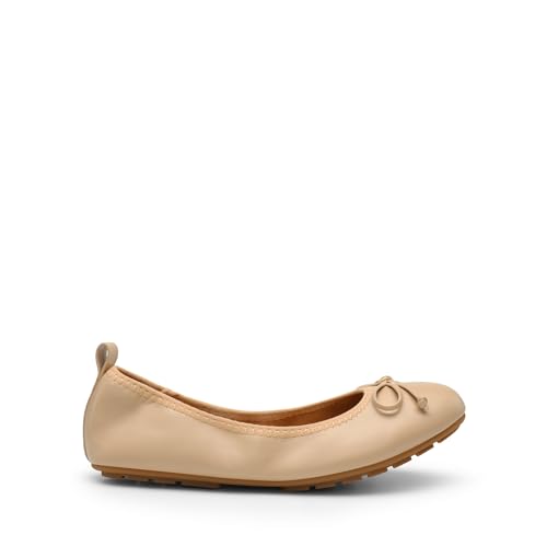 DREAM PAIRS Women's Bow Knot Roll-Up Flats