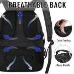 YOREPEK Large Black Laptop Backpack for Travel