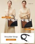 LOVEVOOK Leather Tote Bag with Stylish Scarf
