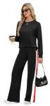 XIEERDUO Black Women's Lounge Set - Fall Fashion