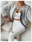 Colorful Cropped Cardigan for Trendy Fall Style