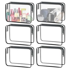 Clear Travel Cosmetic Bag Set - TSA Approved