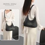 NIUEIMEE ZHOU Vegan Leather Foldable Shoulder Bag