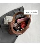 Elegant Woven Leather Tote Bag for Women
