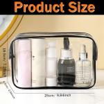 Clear Travel Cosmetic Bag Set - TSA Approved