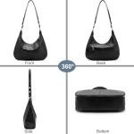 NIUEIMEE ZHOU Vegan Leather Foldable Shoulder Bag