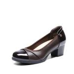 Chic Brown Block Heels for Women