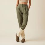 CUSHIONAIRE Women's Suede Slip-On Clogs, Dark Taupe