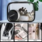 Clear Travel Cosmetic Bag Set - TSA Approved