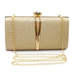 Aovtero Gold Sequin Evening Clutch Bag