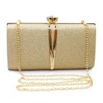 Aovtero Gold Sequin Evening Clutch Bag
