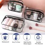 Clear Travel Cosmetic Bag Set - TSA Approved